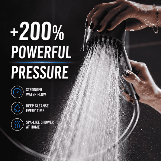 2026 new ion drop shower head with handheld filter shower, turbocharger with multiple spray modes, built-in filter on/off switch