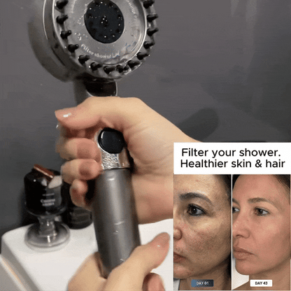 2026 new ion drop shower head with handheld filter shower, turbocharger with multiple spray modes, built-in filter on/off switch